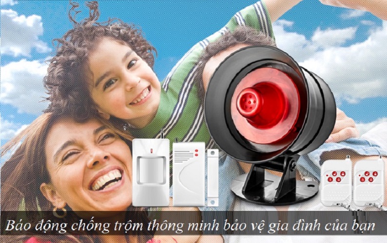 Chuông báo động trống trộm thông minh cảm biến má từ tích hợp loa báo động âm thanh lớn M300 ( Tặng kèm 05 nút kẹp cao su đa năng ngẫu nhiên )