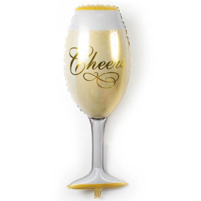 Bong bóng nhôm kiếng hình ly phụ kiện trang trí sinh nhật, party, đám cưới, tiệc mừng 70cm - BOBABO