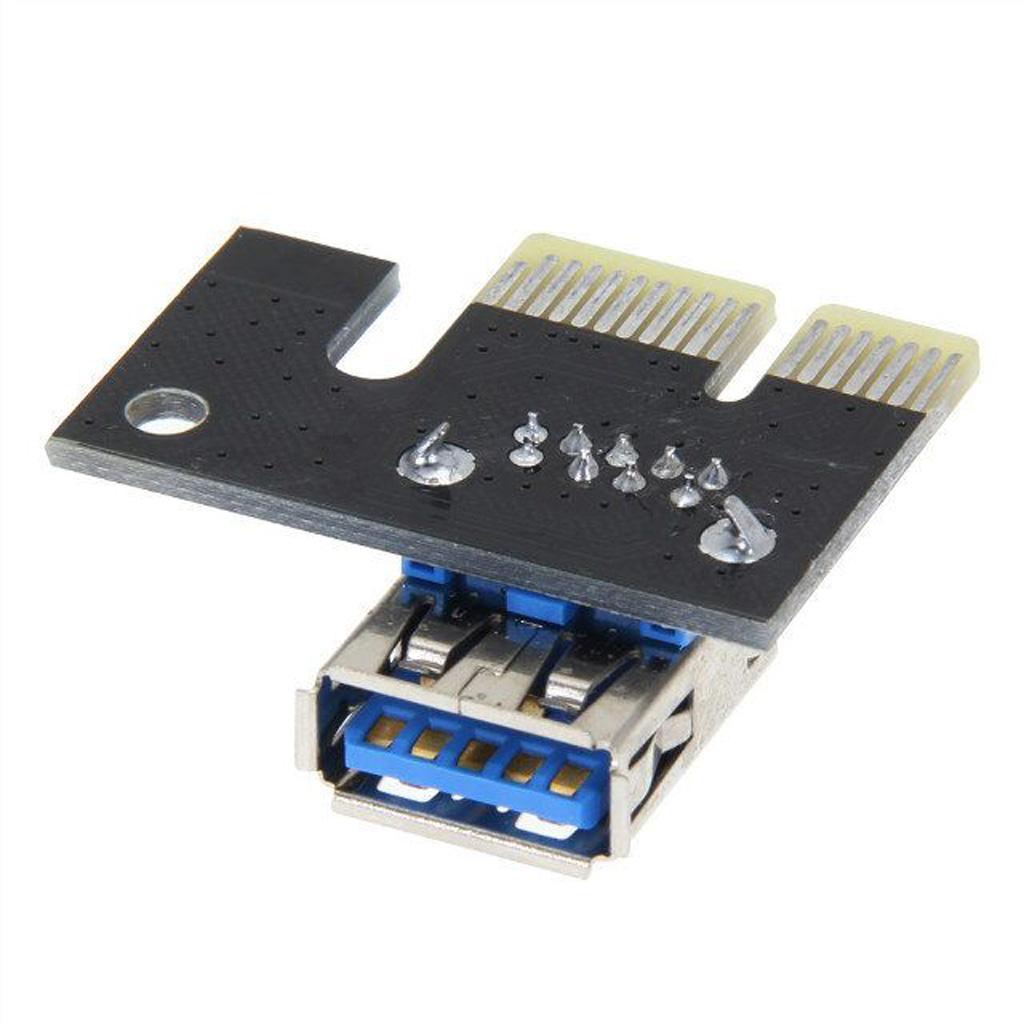 USB 3.0 PCI-E Express 1x to16x Extender Riser Board Card Adapter SATA Cable