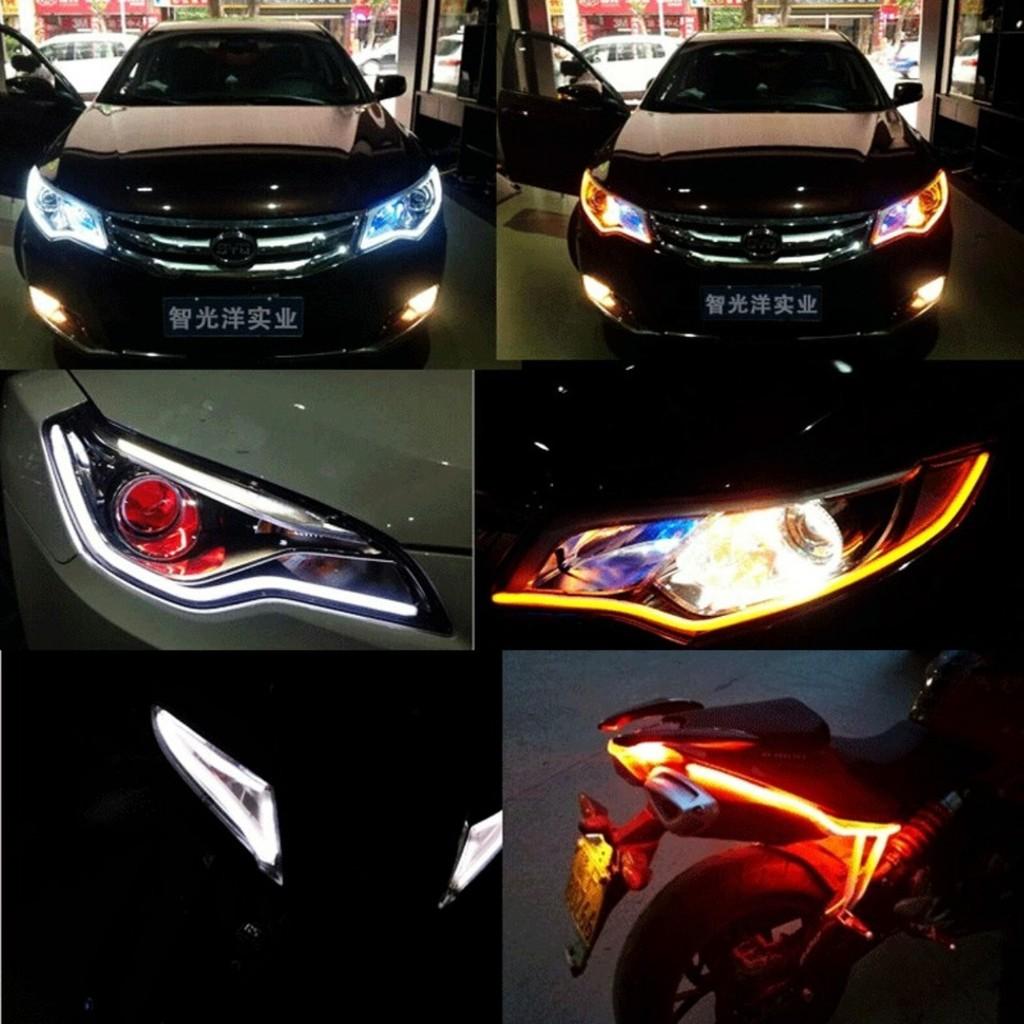 BỘ 2 DÂY LED AUDI TRANG TRÍ XINHAN XE MÁY Ô TÔ LOẠI TỐT SIÊU ĐẸP