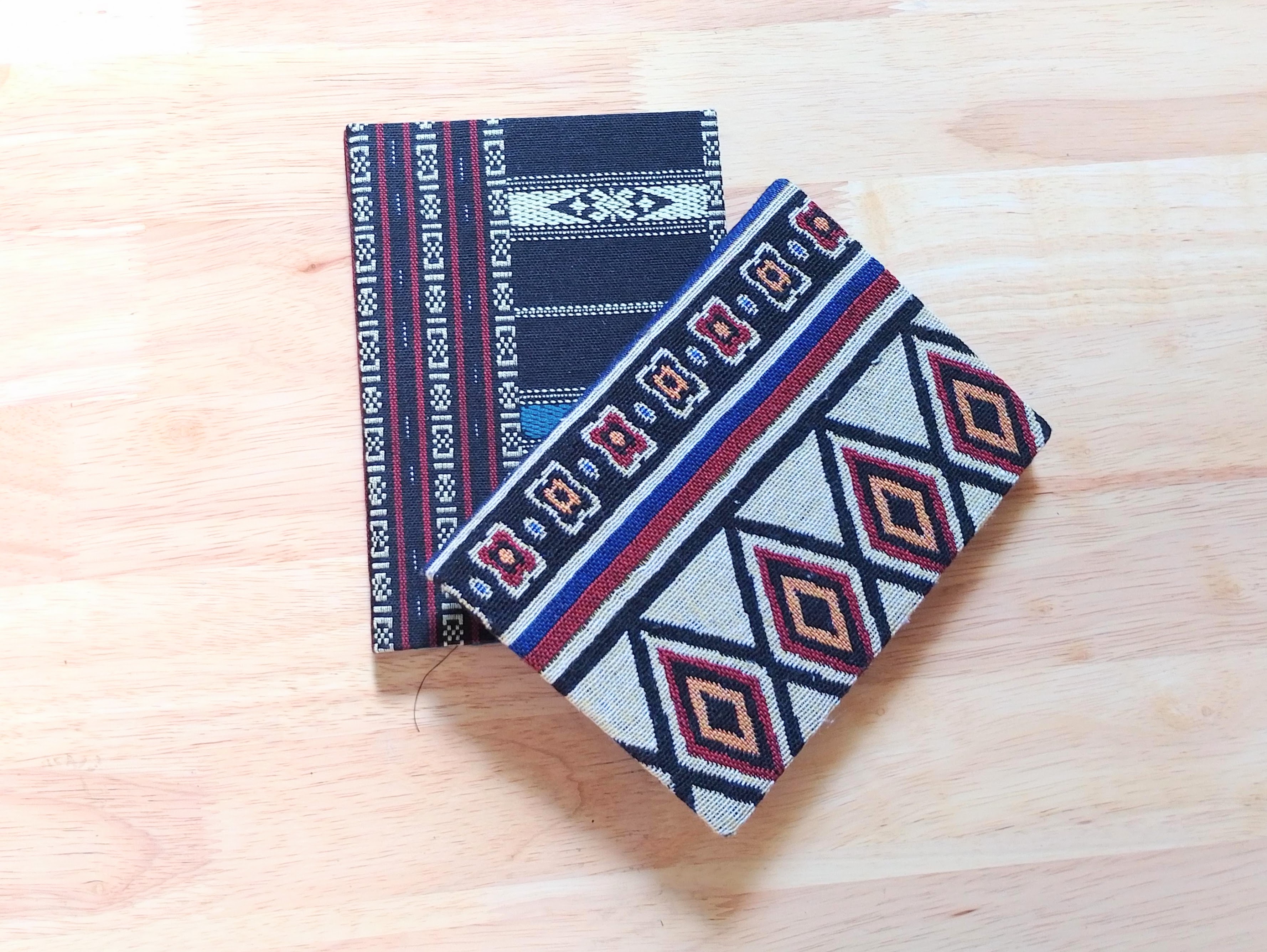 Sổ Tay Handmade Bìa Vải Thổ Cẩm, Khổ Dùng Cho Ghi Chép, Viết Nhật Kí, Làm Quà Tặng.