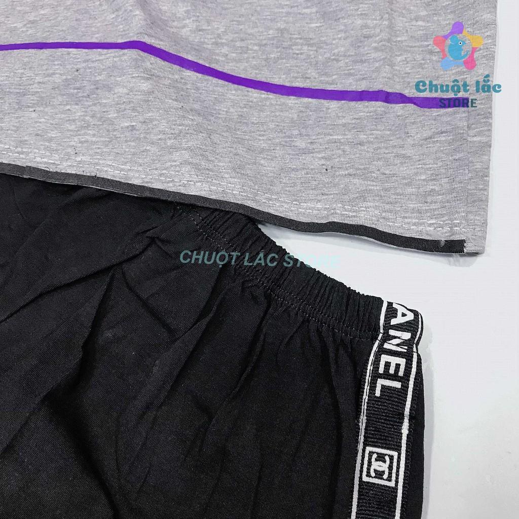 Bộ quần áo bé trai thun cotton 100% co giãn 4 chiều mềm mại cho bé trai từ 10kg đến 20kg