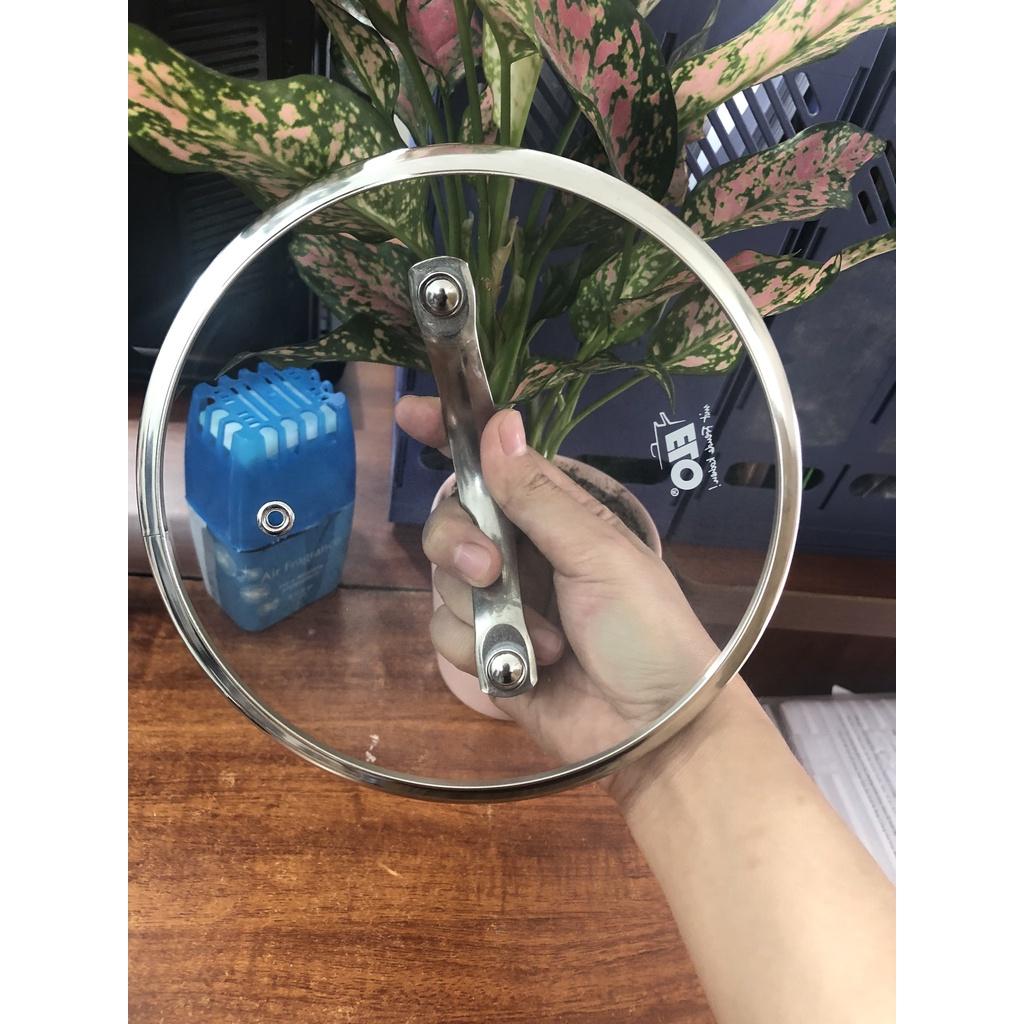 Vung nồi Elo Size 16/18/20/24cm, Vung Kính Bán Lẻ Thay Thế Cho Nắp Nồi Chảo Rơi Vỡ, Đủ Kích Cỡ 16-24 cm