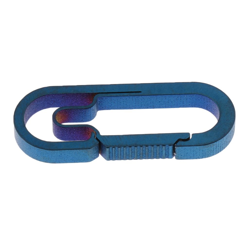 Outdoor Titanium Alloy Buckle Carabiner Keychain Key Ring Hook 4cm Colorful