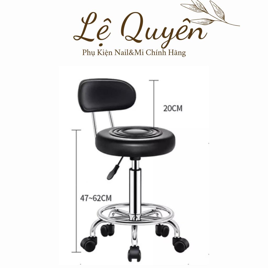 Ghế Đôn Hơi Xoay 360,Có Múi Đẹp_Spa,Nail,Cắt Tóc,Gội Đầu