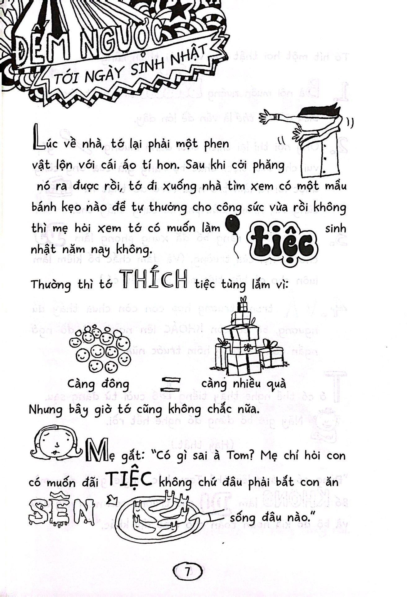 Sách - Thế Giới Tuyệt Vời Của Tom Gates - Sinh Nhật Tưng Bừng