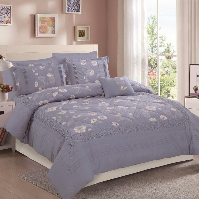 Bộ chăn ga gối satin Novelle Sylvan 1M6/1M8/2M2