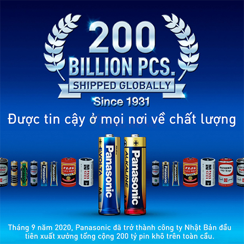 Vỉ Pin kiềm Panasonic Alkaline AAA LR03T (2 viên/4 viên/10 viên) - Hàng chính hãng