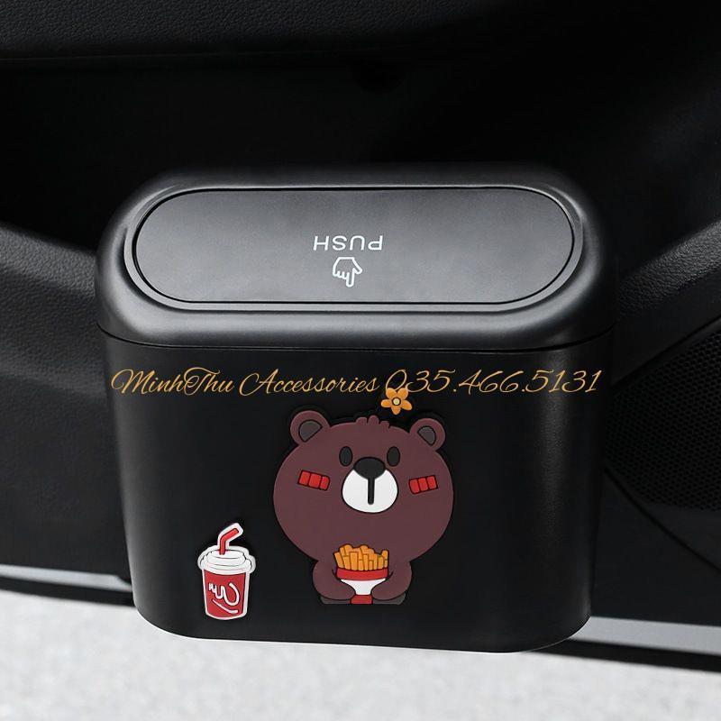 Thùng Rác Mini Đa Năng Dễ Thương Tiện Dụng Cho Xe Hơi