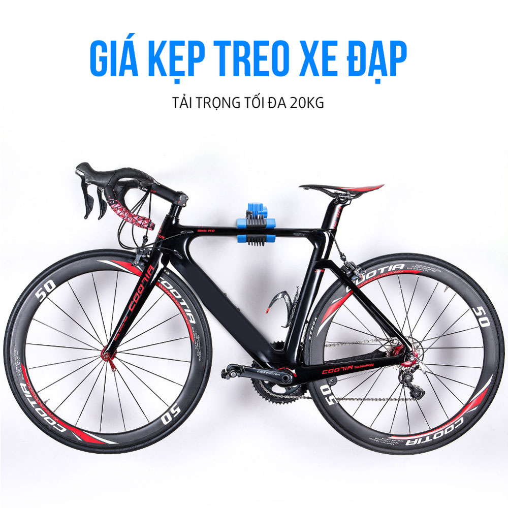 Khung Giá Treo Xe Đạp Kẹp Sườn Xe Xếp Gọn Lên Tường Tiết Kiệm Không Gian (Max 20 kg) MaiLee