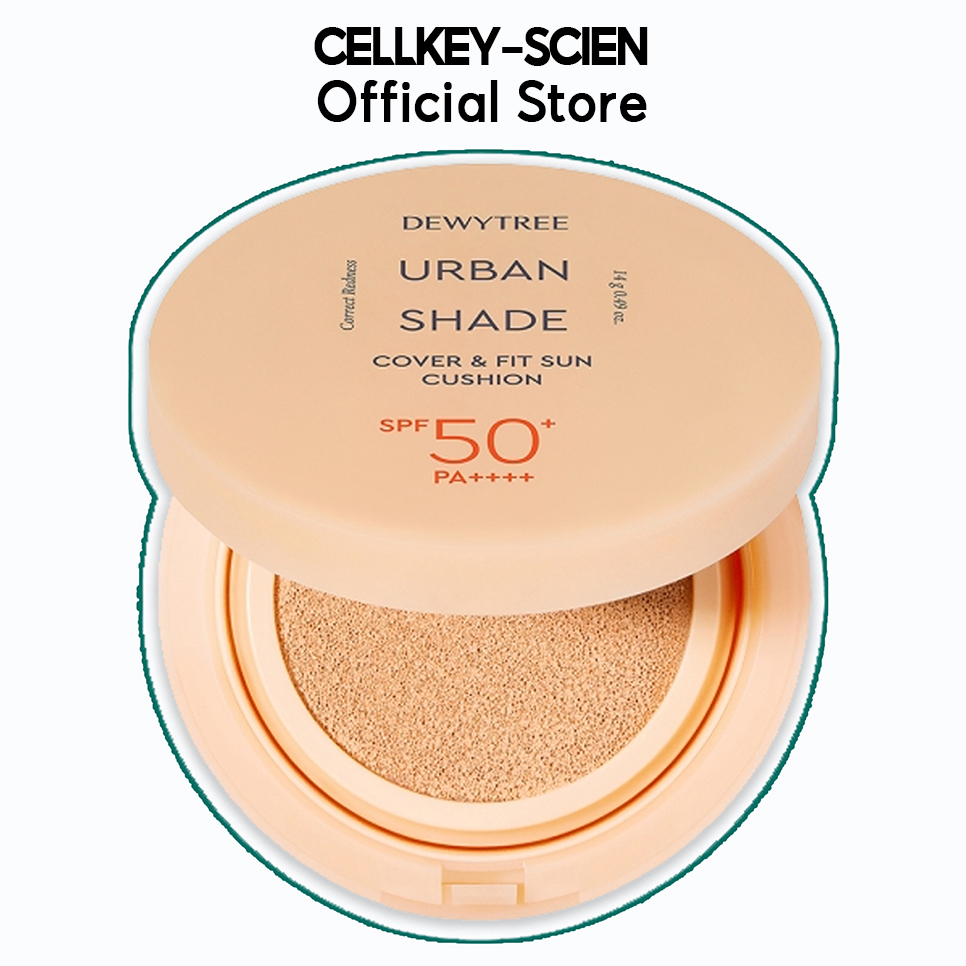 Phấn Nước Che Khuyết Điểm Nâng Tone Kiềm Dầu Chống Nắng Dưỡng Da Dewytree Urban Shade Cover & Fit Sun Cushion SPF50+ PA++++