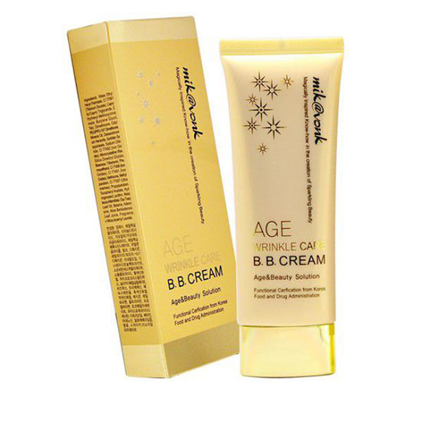 Kem BB Cream Anti Aging & Wrinle Care Mik@vonk Hàn Quốc 60ml No.2 Gold Beige tặng kèm móc khoá