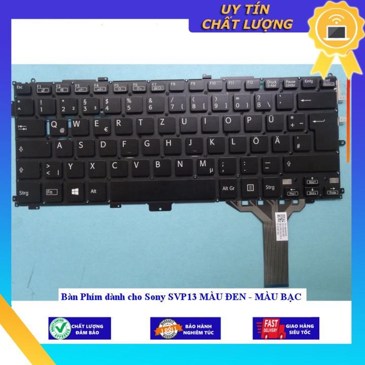 Bàn Phím dùng cho Sony SVP13 MÀU ĐEN - MÀU BẠC - Hàng Nhập Khẩu New Seal