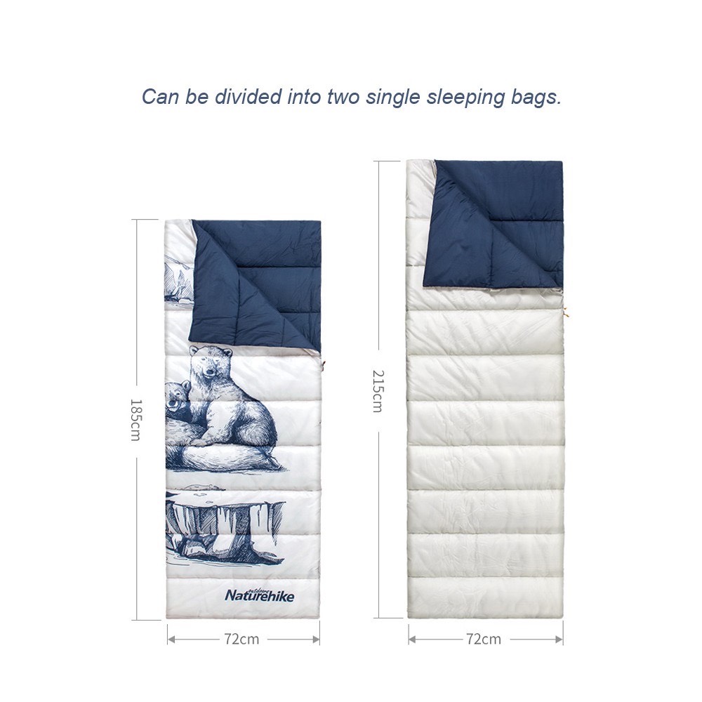 Túi Ngủ Đôi Kèm Gối NatureHike NH19S016-D