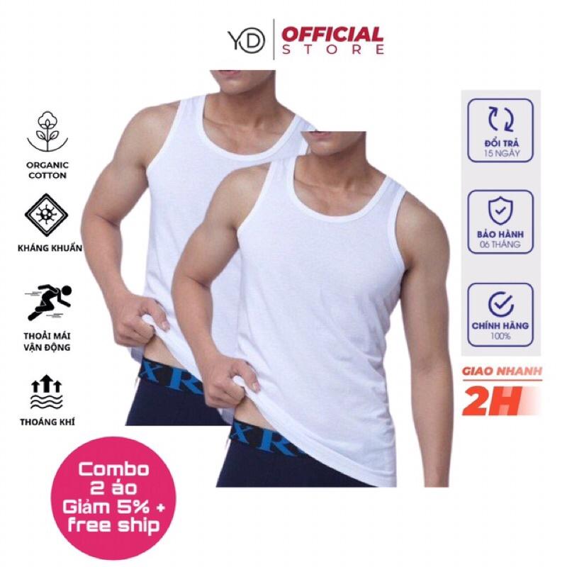 Combo 2 áo ba lỗ nam, áo 3 lỗ nam, sợi cotton mềm mịn, thấm hút mồ hôi tốt, thoáng mát, mặc thoải mái , chất lượng hàng xuất khẩu loại 1_Cam kết chuẩn chất lượng saii hoàn tiền 150%