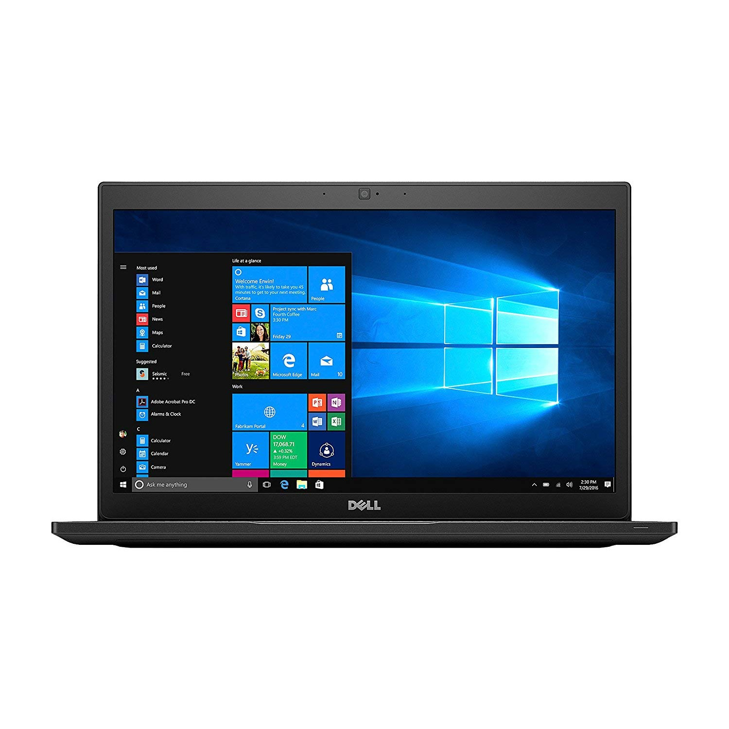 Laptop Dell Latitude E7490 I7 8650U 16GB 256SS 14FHD W10P Black - Hàng nhập khẩu