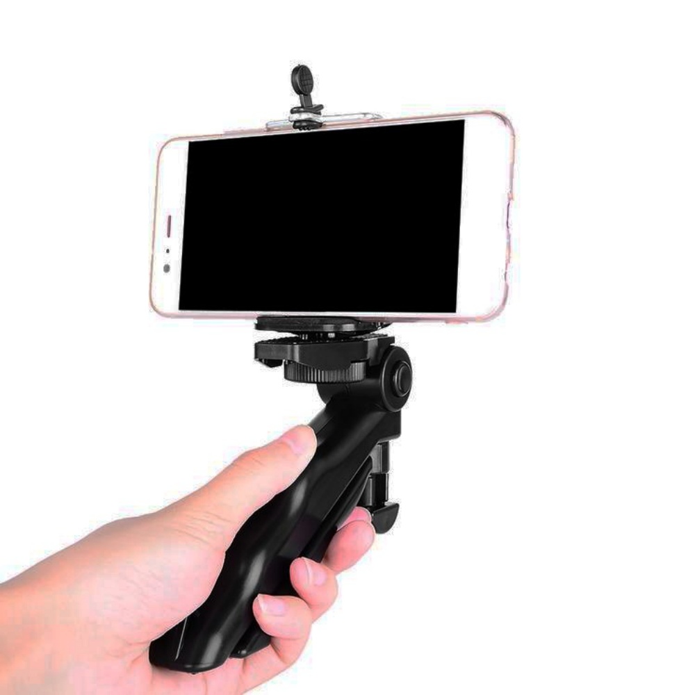 Kẹp cầm tay SmileBox kiêm tripod mini để bàn hỗ trợ quay video, livestream cho điện thoại, gopro, máy ảnh chuẩn đinh ốc 1/4&quot;