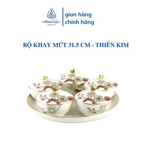 Bộ Khay Mứt Sứ Cao Cấp Minh Long - 31.5cm - Thiên Kim