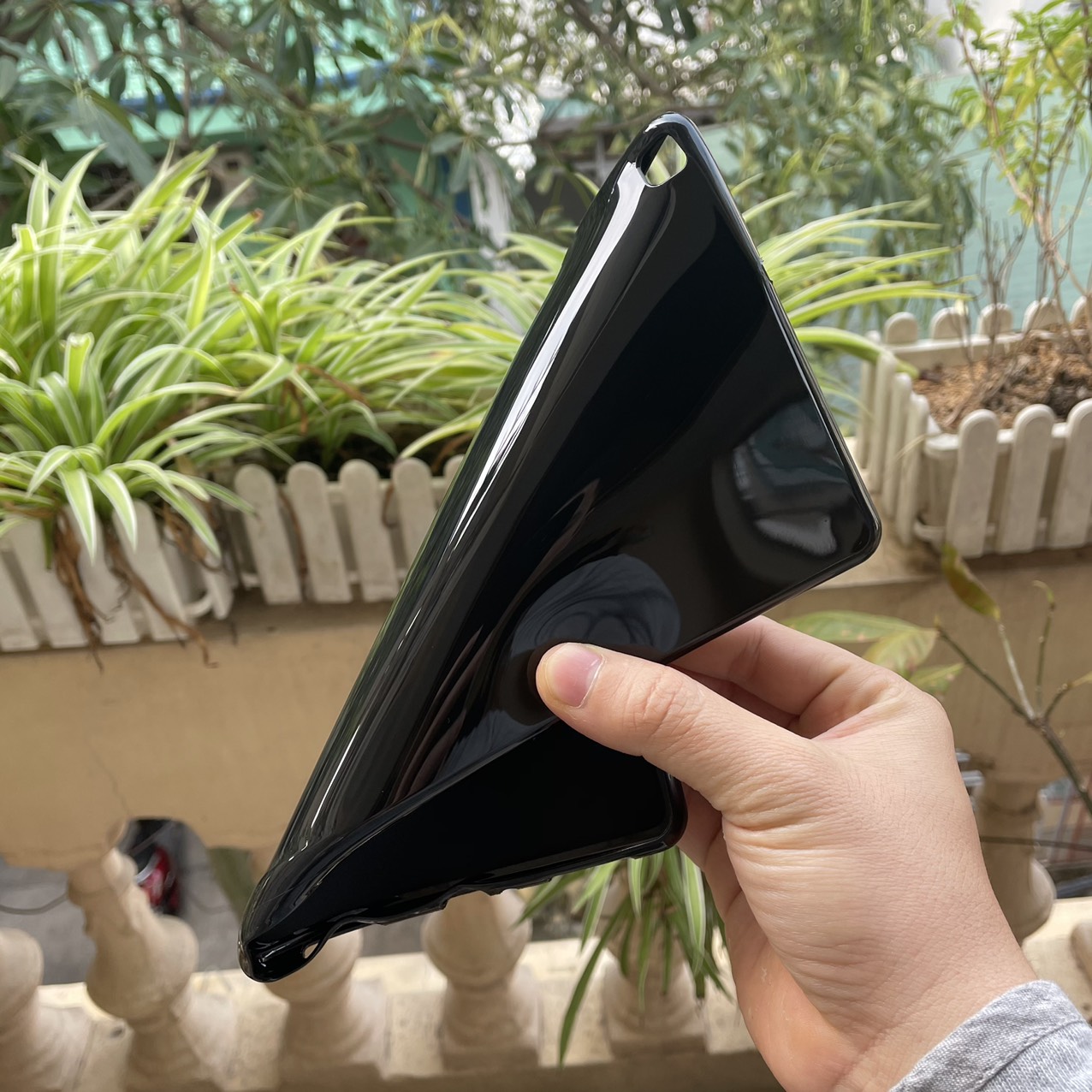 Ốp dẻo cho Samsung Galaxy Tab A8 2019 t295 - dẻo màu đen bóng