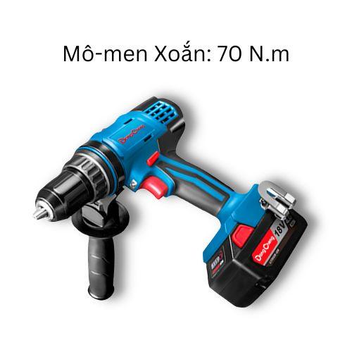 Máy khoan + bắt vít dùng pin Dongcheng DCJZ13E
