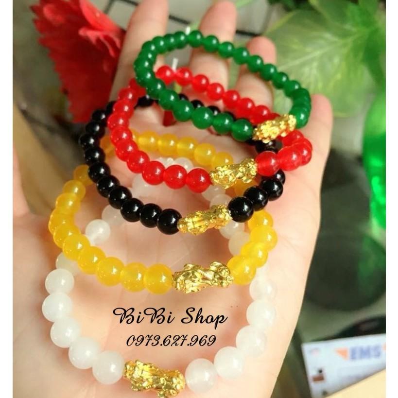 VÒNG TAY 8LY ĐỦ MÀU MIC TỲ HƯU -