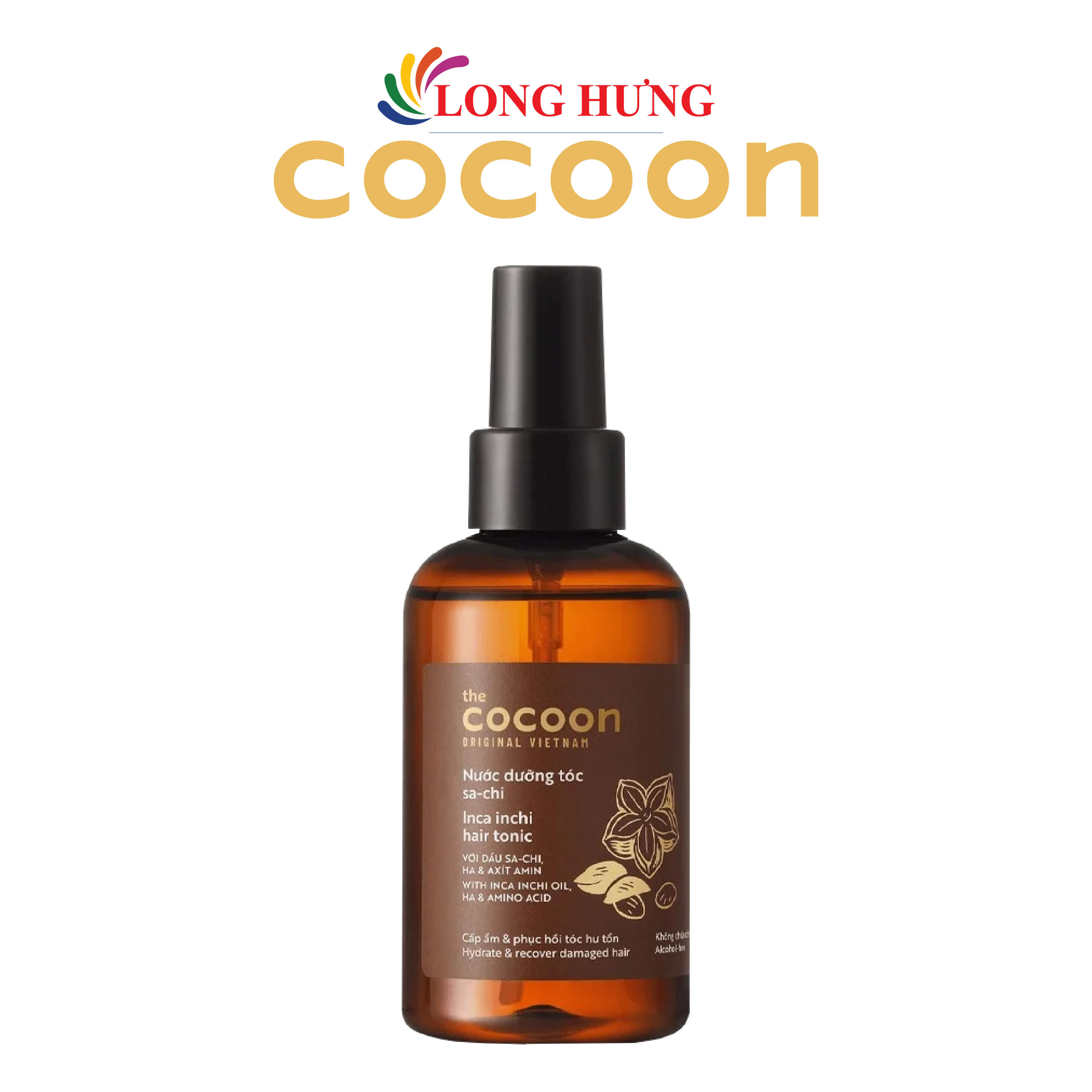 Nước dưỡng tóc Sa-chi Cocoon giúp cấp ẩm và phục hồi tóc hư tổn (140ml) - Hàng chính hãng