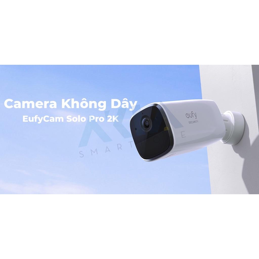 Camera ngoài trời dùng pin Eufy Cam Solo Pro E40, Độ nét cao 2K, Chống nước IP65, Phát hiện chuyển động, BH 12 Tháng