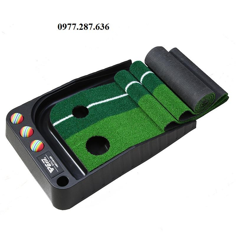 Thảm tập golf Putter trong nhà ngoài trời di động chất liệu nhựa cao cấp TT002