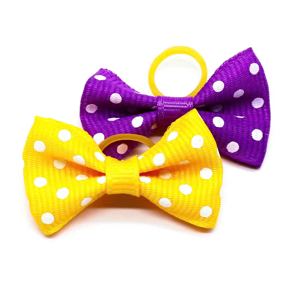 NƠ KẸP TÓC CÀI TÓC THỜI TRANG DỄ THƯƠNG CHẤM BI CHO THÚ CƯNG CHÓ MÈO