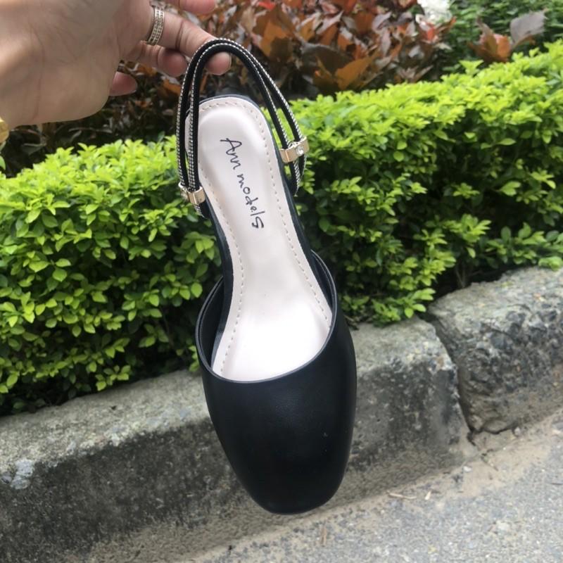 Giày sandal tiện lợi mũi vuông 3 phân phối quai đá [HÀNG BẢO HÀNH