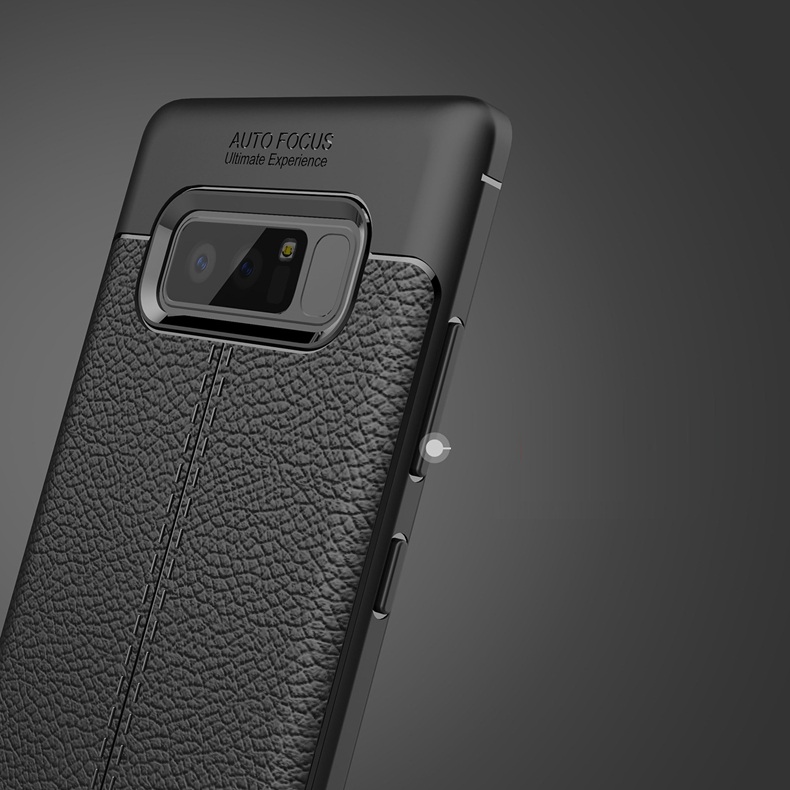 Ốp lưng silicon dẻo giả da Auto Focus cao cấp dành cho Samsung Note 8 - Hàng chính hãng