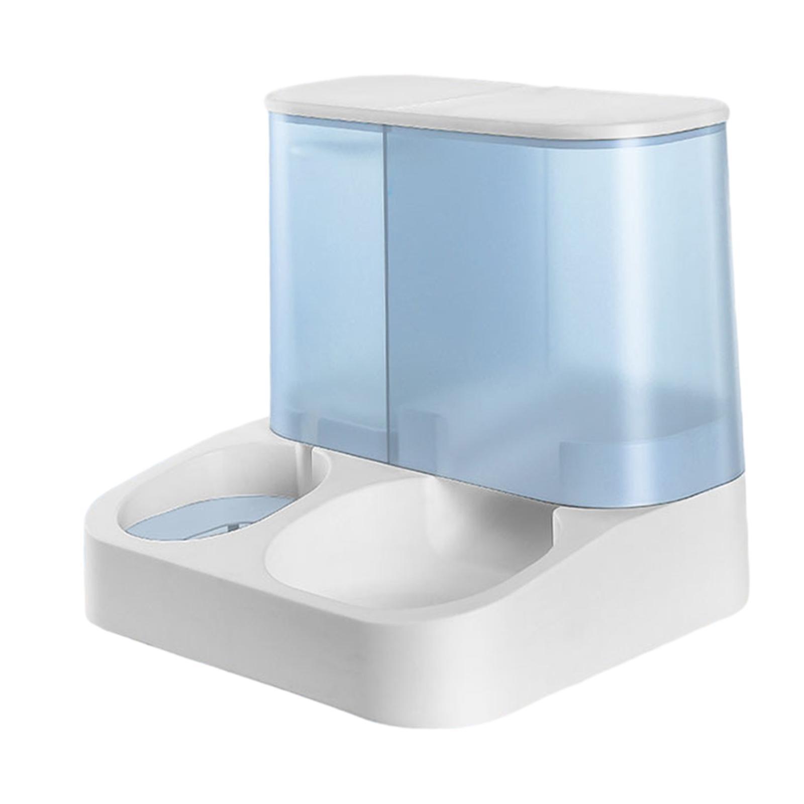 Automatic Feeder Cat Food and Water Dispenser Anti Skid Bottom Pet Food and Water Dispenser 2 in 1 Pet Dispenser for Kitten Puppy