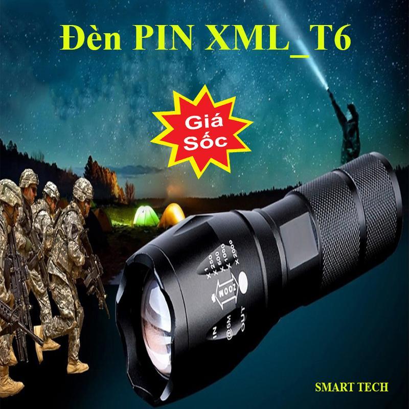 Đèn PIN XML_T6-Thiết Kế Nhỏ Gọn-Dễ Dàng Mang Theo-Hợp Kim Chống Nước-Pin Có Thể Sạc Lại-Độ Sáng Mạnh-Cự Ly Chiếu Sáng Xa