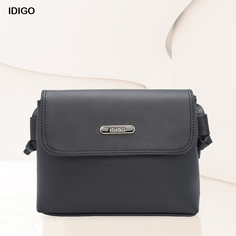 Túi đeo chéo nữ dáng vuông nắp gập IDIGO FB2-126