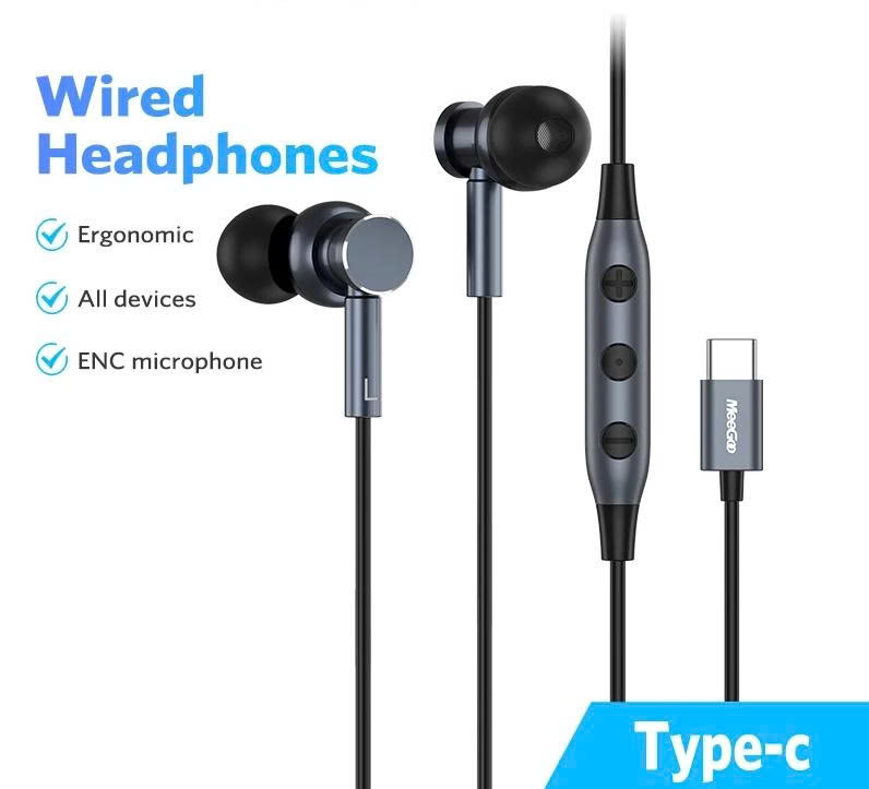 Tai Nghe Có Dây Chân Type C Cho Iphone 15 16 17 Samsung Xiaomi Cao Cấp Âm Thanh Hay Có Mic Nghe Nhạc Chơi Game - Hàng chính hãng - Tai Nghe Có Dây Nhét Tai