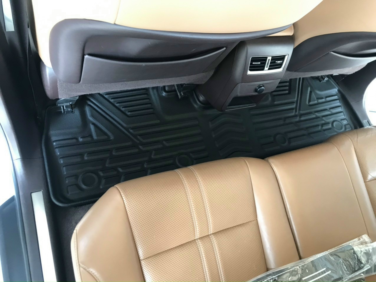 Thảm lót sàn xe ô tô Lexus RX 300-350 2016- 2022 Nhãn hiệu Macsim chất liệu nhựa TPE đúc khuôn cao cấp - màu đen (2 hàng ghế)