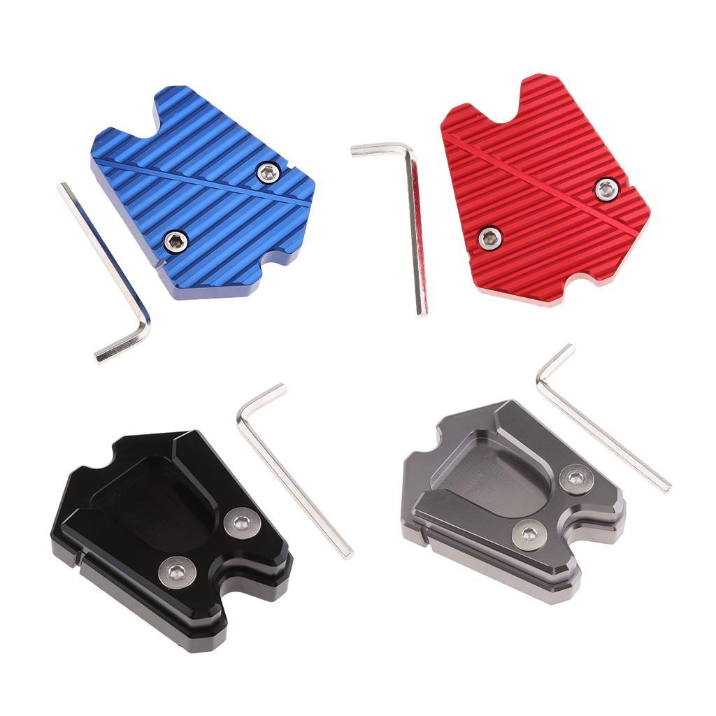 Kickstand Extension Plate Side Stand Enlarge Pad for Vespa GTV 300ie Black