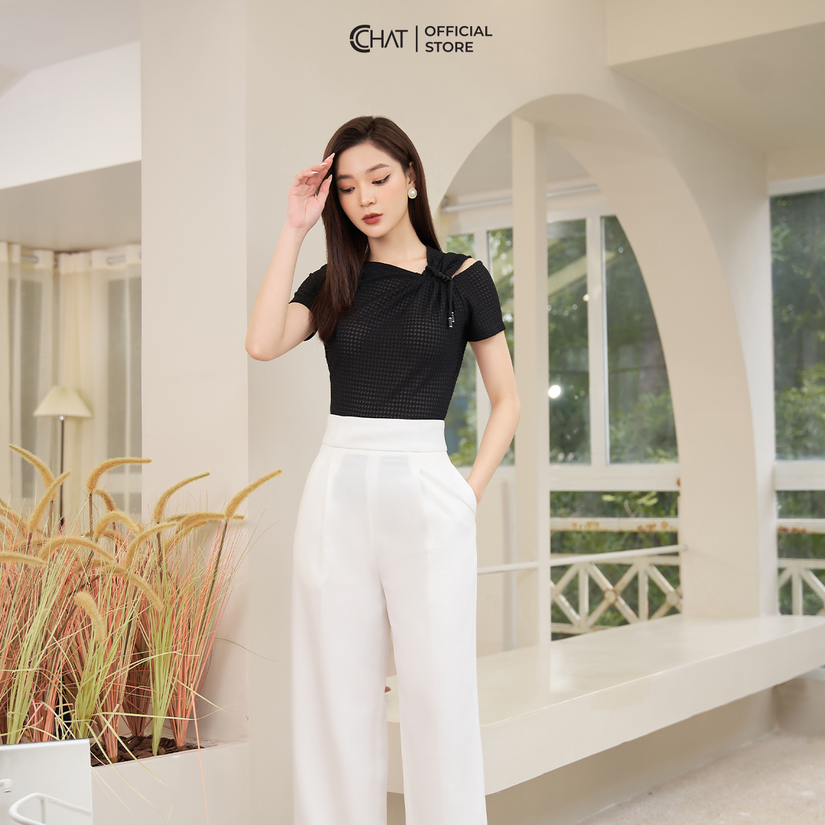 Áo Thun Rúm Lệch Chất Thun Cao Cấp Co Giãn Mềm Mịn 53TNC2007OT