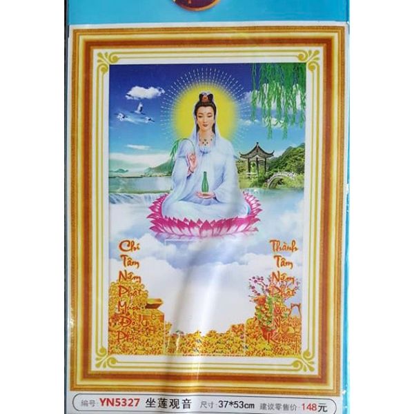 Tranh Đính Đá Mẹ Quan Âm - YN5327