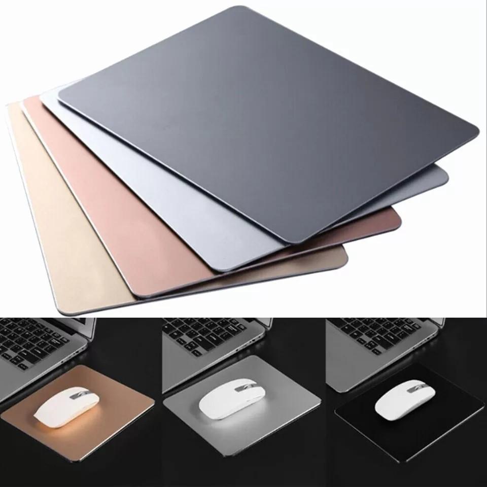 Lót Chuột Hợp Kim Nhôm Nguyên Khối Cao Cấp Mouse Pad Aluminium Phụ Kiện Bàn Làm Việc Sang Trọng