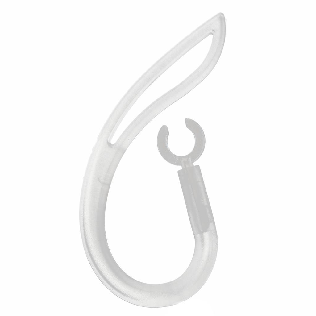 3 Pcs Earhook Ear Loop Clip For Universal Bluetooth Headset 5.0mm 6.0mm 7.0 mm (Clear)