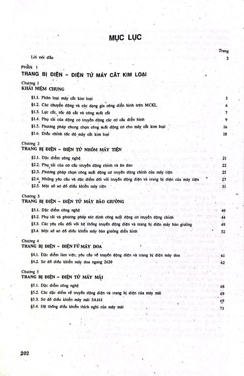 Trang Bị Điện - ĐIện Tử Máy Gia Công Kim Loại