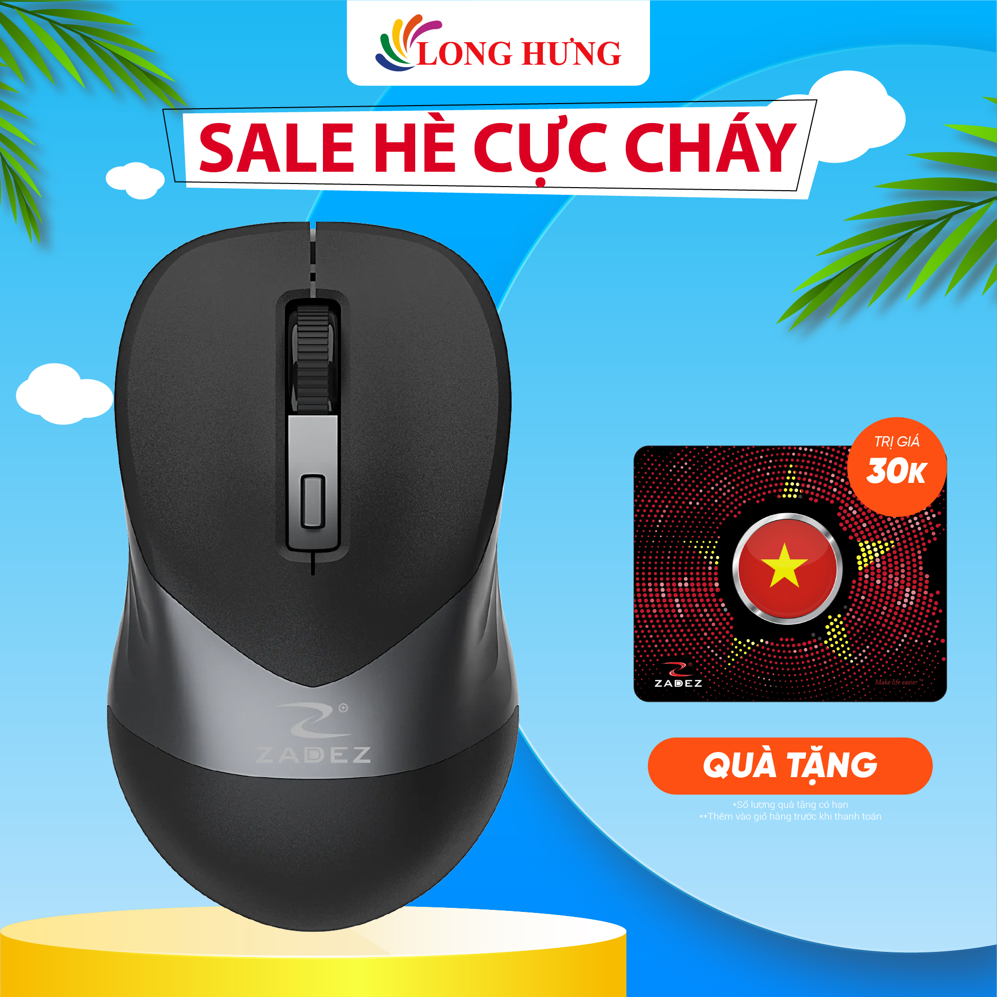 Chuột không dây Zadez M-326 - Hàng chính hãng