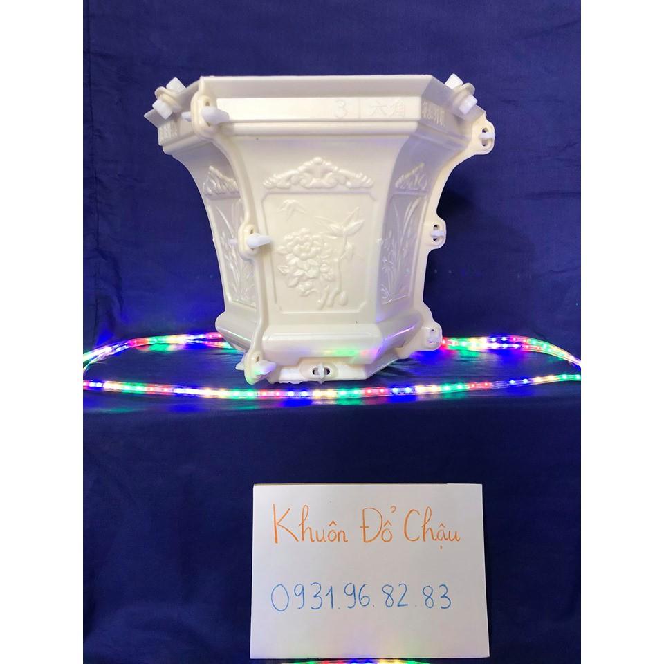 Khuôn đúc chậu lục giác 31cm