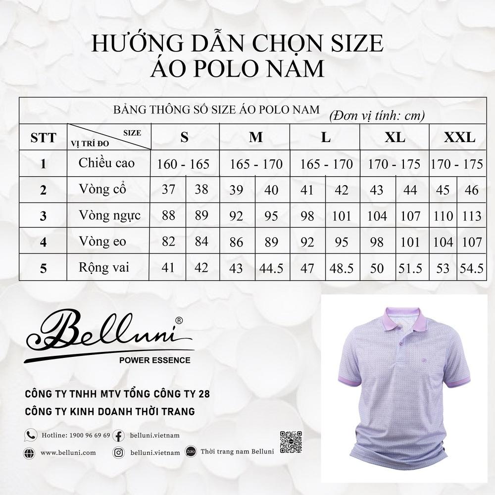 Áo thun nam Polo BELLUNI vải sợi tre thoáng khí - AT.BP.BE.62.B7