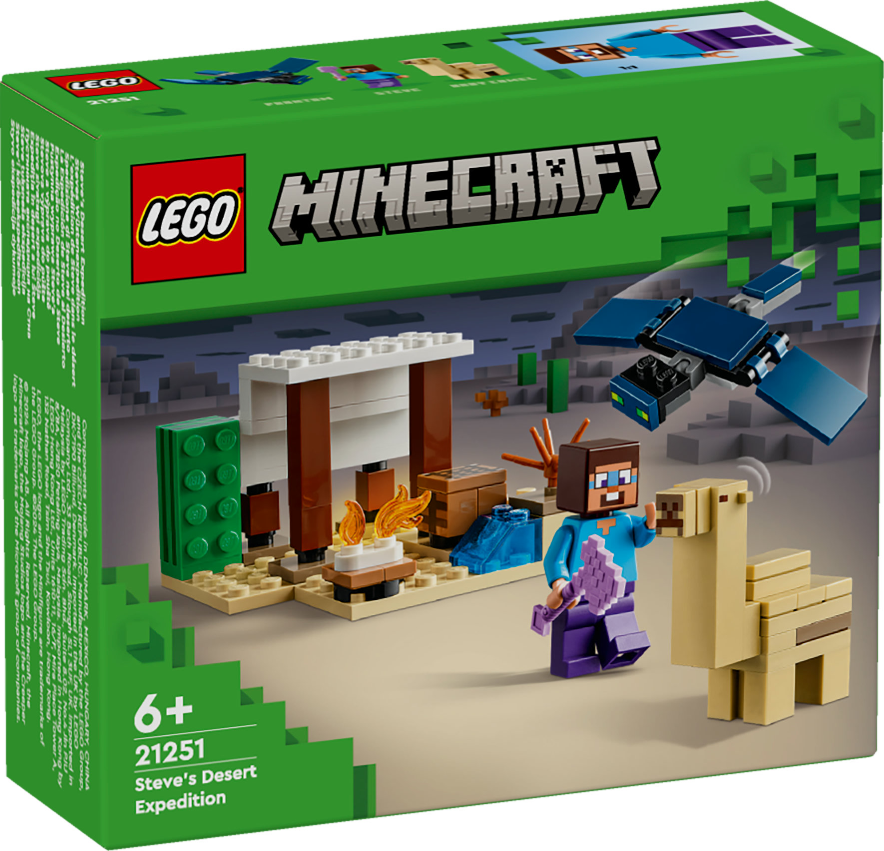 LEGO MINECRAFT 21251 Đồ chơi lắp ráp Chuyến thám hiểm đền thờ sa mạc của Steve (75 chi tiết)