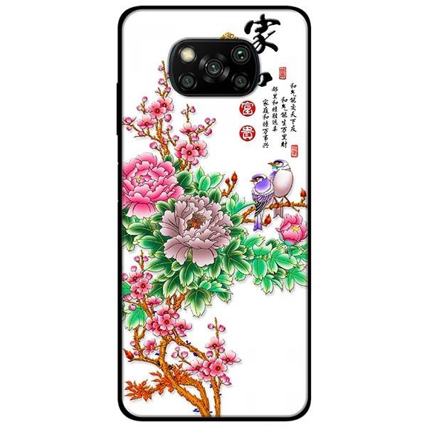 Ốp lưng dành cho Xiaomi Poco X3 mẫu Hoa Mẫu Đơn