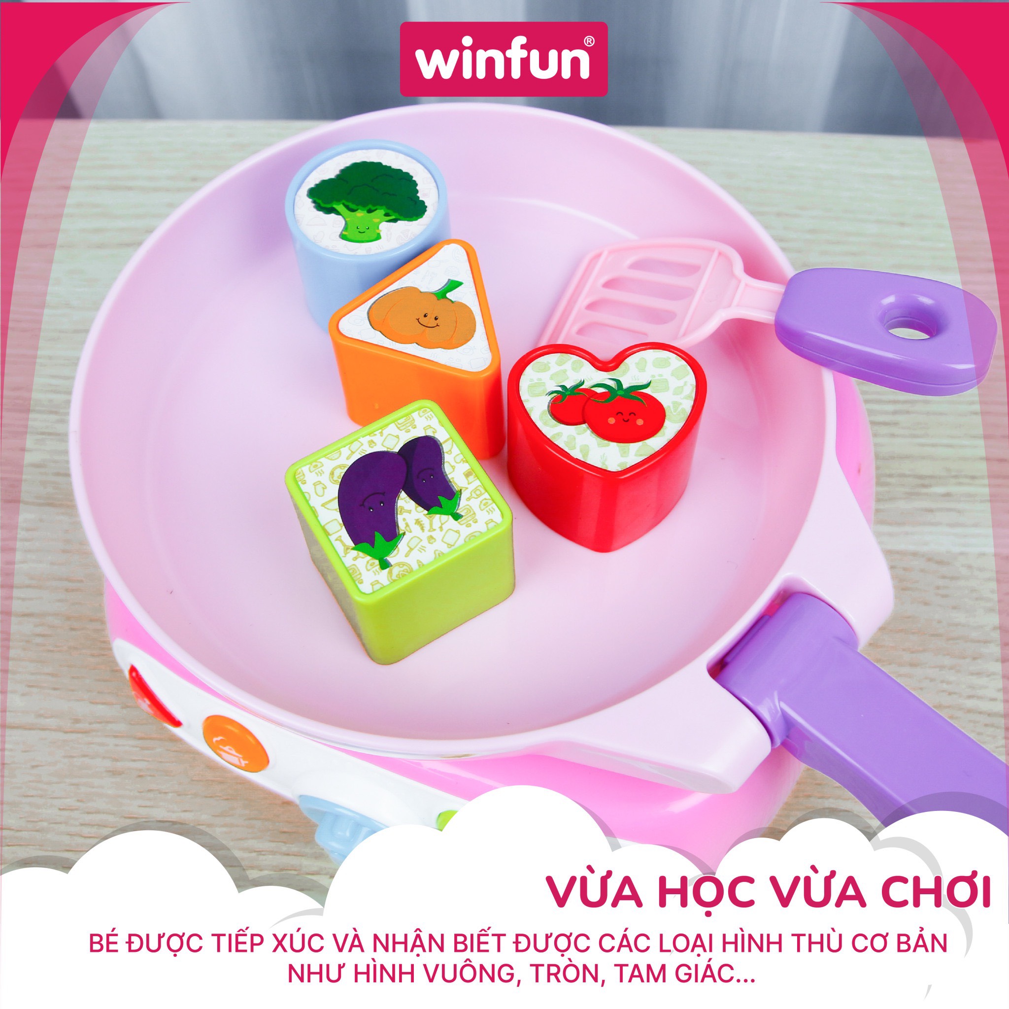 Đồ chơi nấu ăn Winfun 3-in-1 có đèn nhạc 0762 