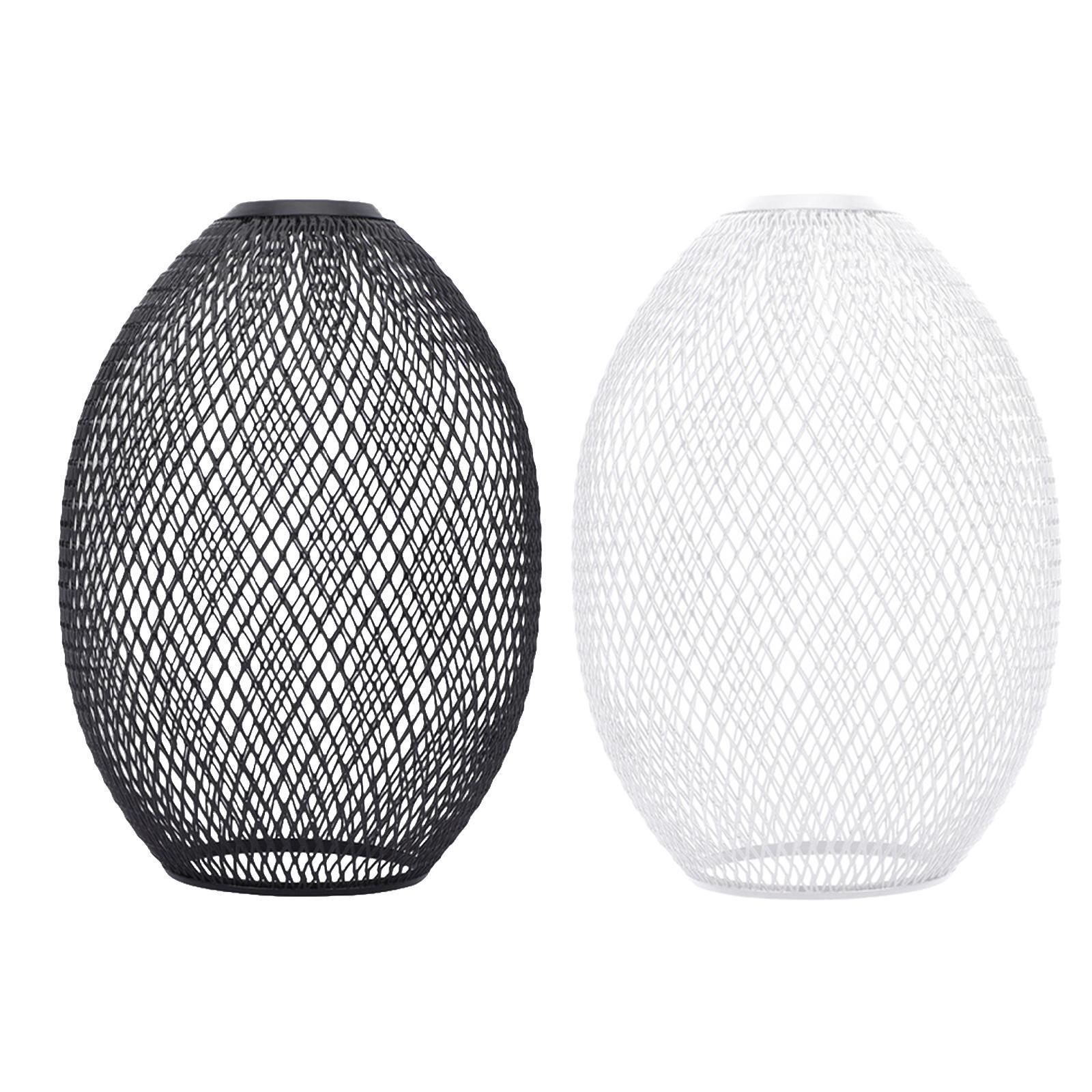 2x Vintage Iron Wire Lampshade Metal Cage Lighting Fixtures Decor