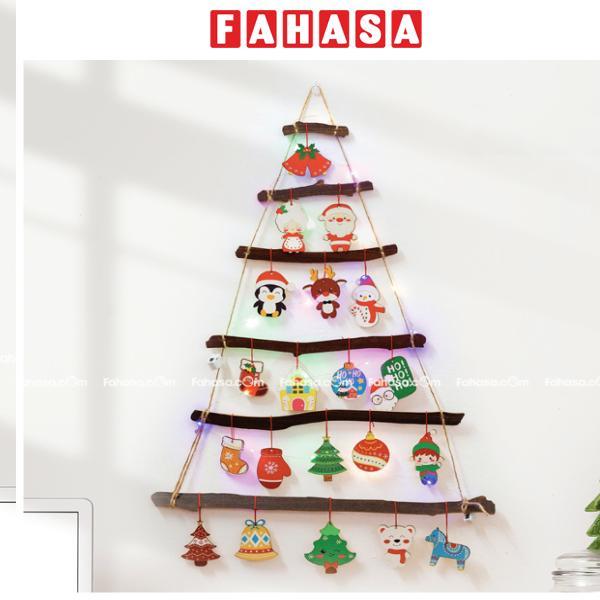 Dây Treo Hình Gỗ Cây Thông Trang Trí Giáng Sinh - Bách Mộc - Set 1